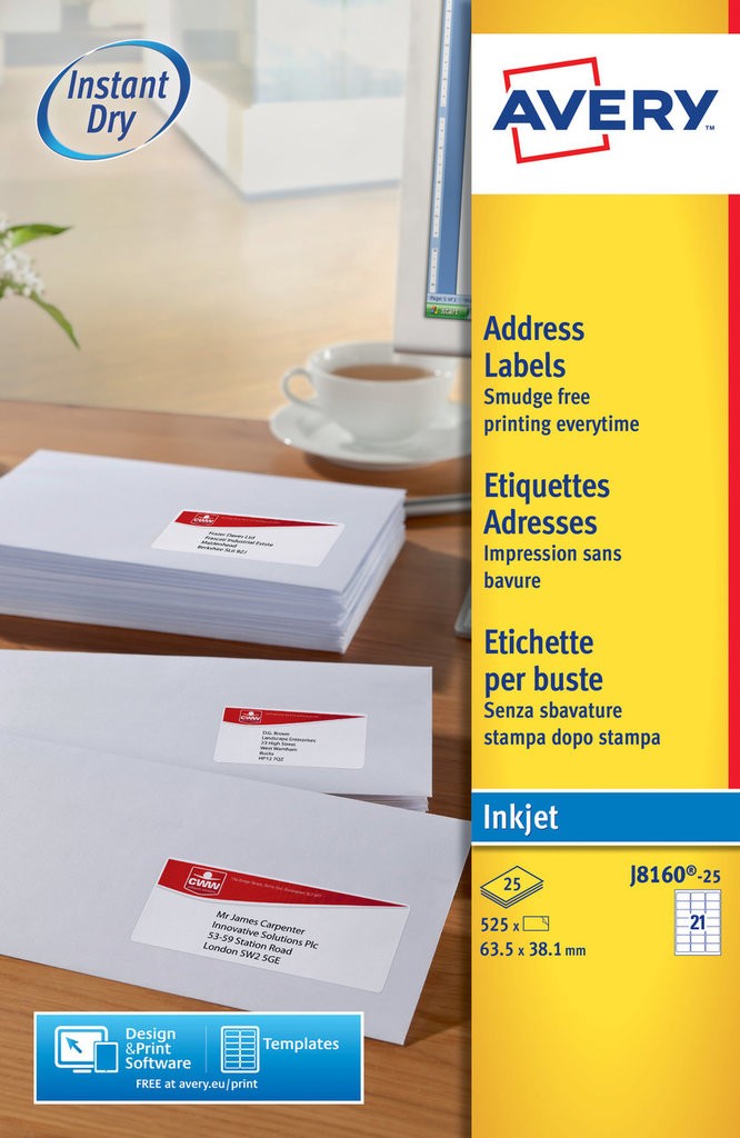 Address Labels | J8160-25 | Avery