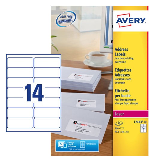 Address Labels | L7163-40 | Avery