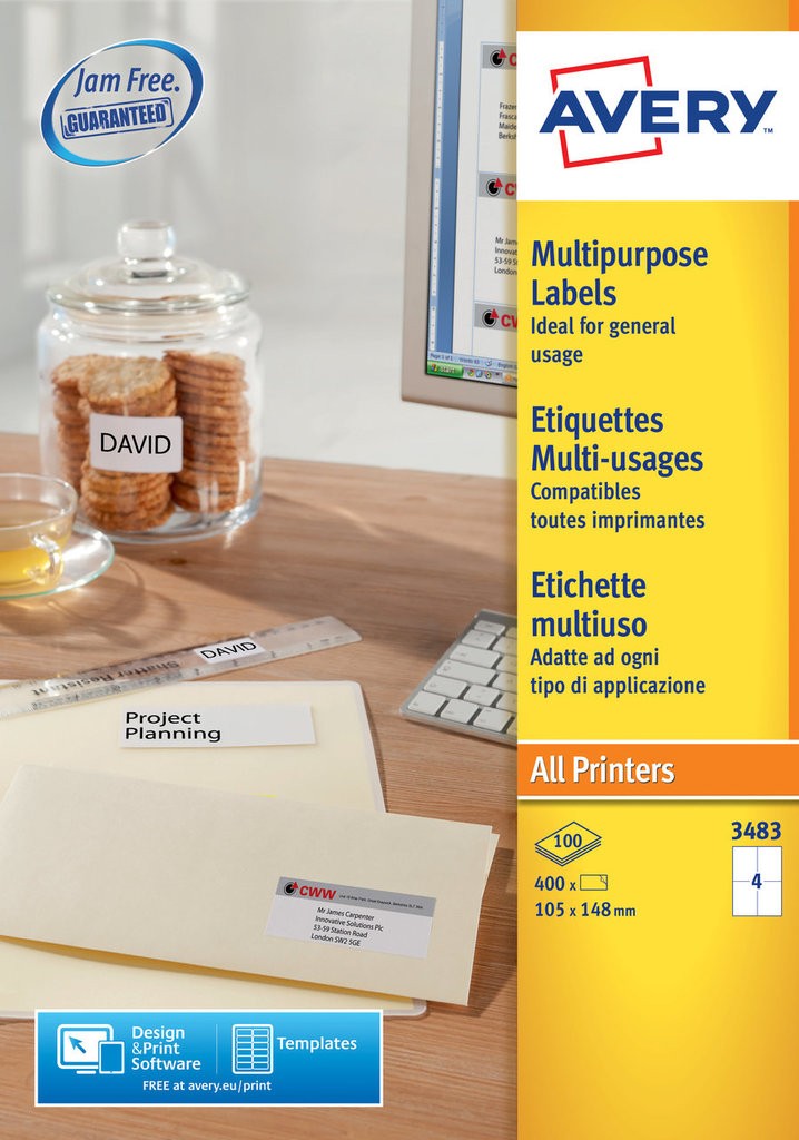 Multipurpose Labels 3483 Avery