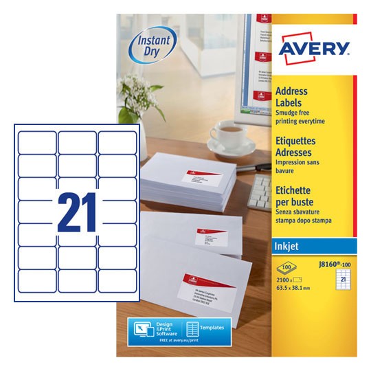 Address Labels | J8160-100 | Avery