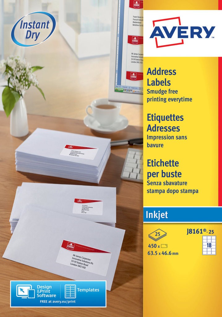 Address Labels | J8161-25 | Avery