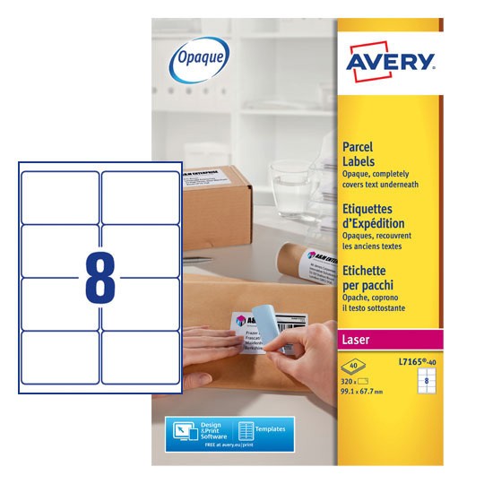 Parcel Labels | L7165-40 | Avery
