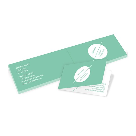 Folded Business Cards - Folded Business Card - PrintEXpert / Elegant folded notecards business card.