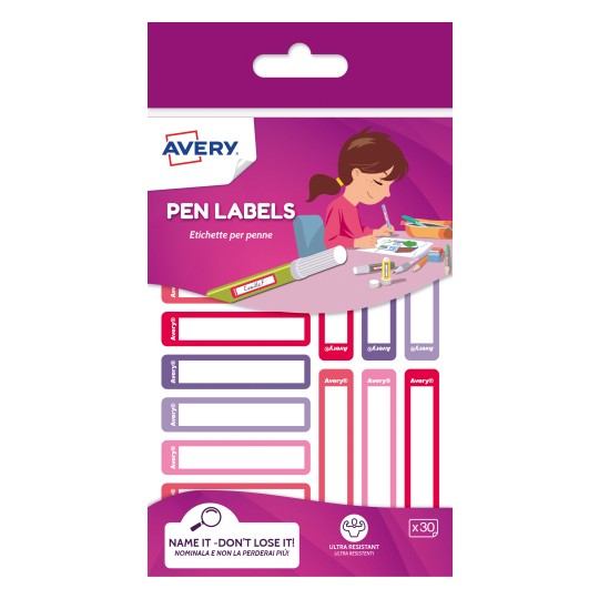 Avery No Iron Clothing Labels White (36 Pack) ETVET36.UK