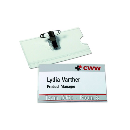 Combi Badge Holders with Clip and Pin 482020 Avery