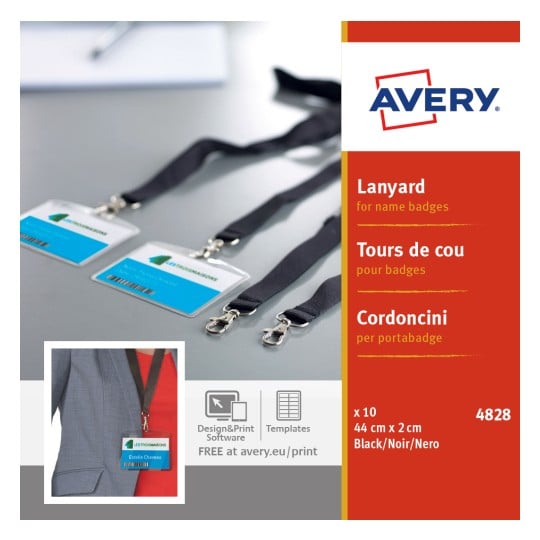 Avery 4828 Lanyards for Name Badges