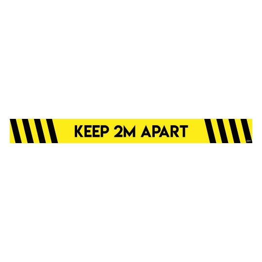 Avery COVID Social Distancing Floor Decal - COVFSYB1000