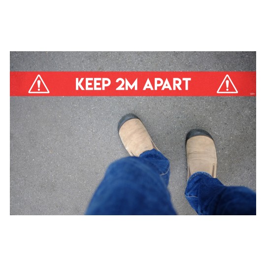 Avery COVID Social Distancing Floor Decals - Coronavirus Keep Two Metres Apart Floor sticker sign for the work place