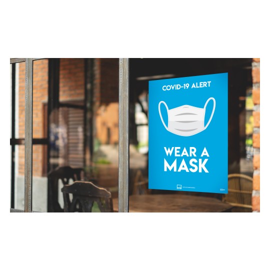 Avery COVID Sign - Coronavirus wear a face mask a4 posters