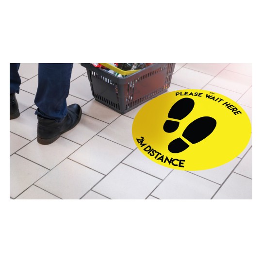 Avery COVID Social Distancing Floor Decals - Coronavirus keep two metres apart floor sticker signs for retail