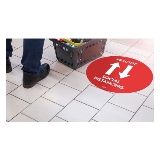 Avery COVID Social Distancing Floor Decals - Coronavirus Practise Social Distancing floor sticker for retail