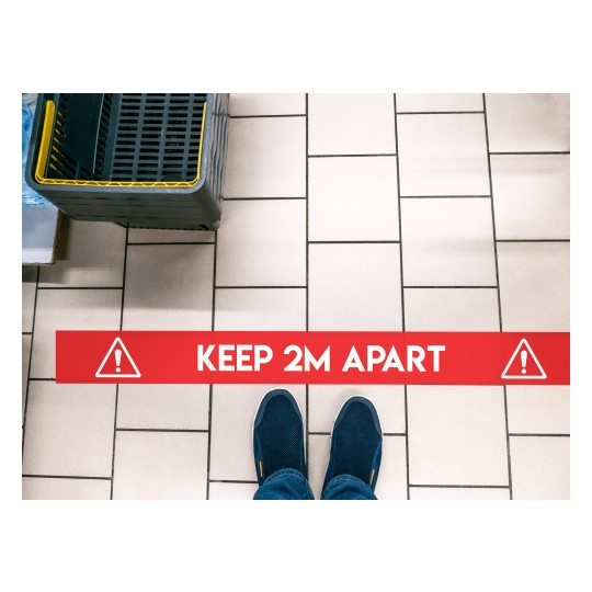 Avery COVID Social Distancing Floor Decals - Coronavirus Keep Two Metres Apart Floor sticker sign for retail