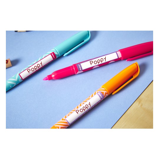 Avery Stationery Labels - Pink/Purple