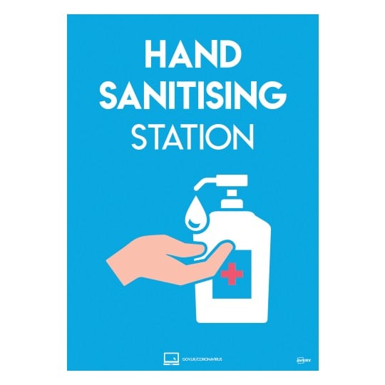 product_covid-19_Hand Sanitiser Station Sign - COVHSA4
