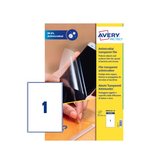 AM001A4-10_Avery Antimicrobial Film Surface Protection