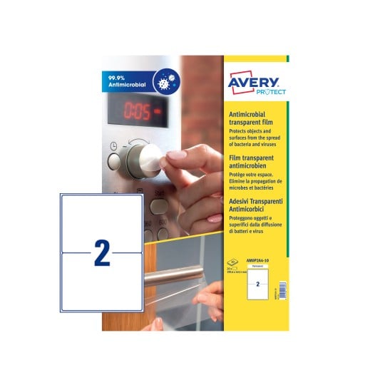 Avery Antimicrobial Film Labels - AM0P2A4