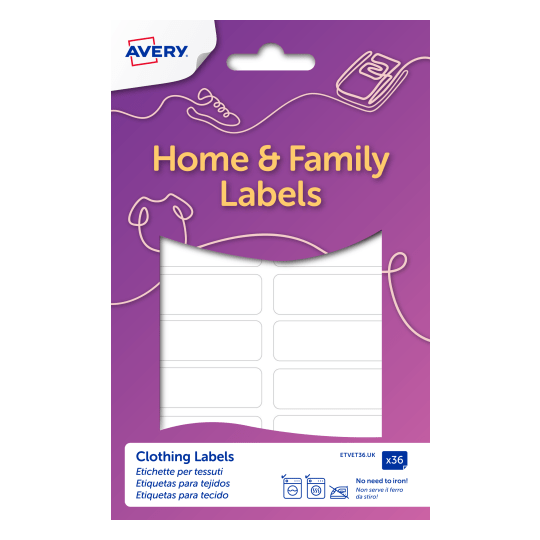Avery Clothing Name Labels