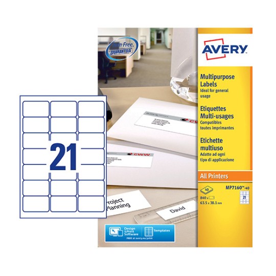 Multipurpose Labels MP716040 Avery
