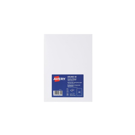 A3 Printable Signage, A3L002, 10 sheets A3L002-10