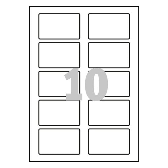 Self Adhesive Name Badges J4785-15 80 x 50 mm