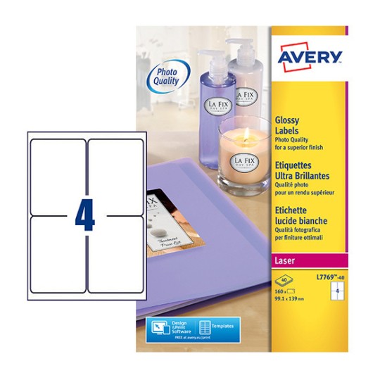 Glossy labels L7769-40