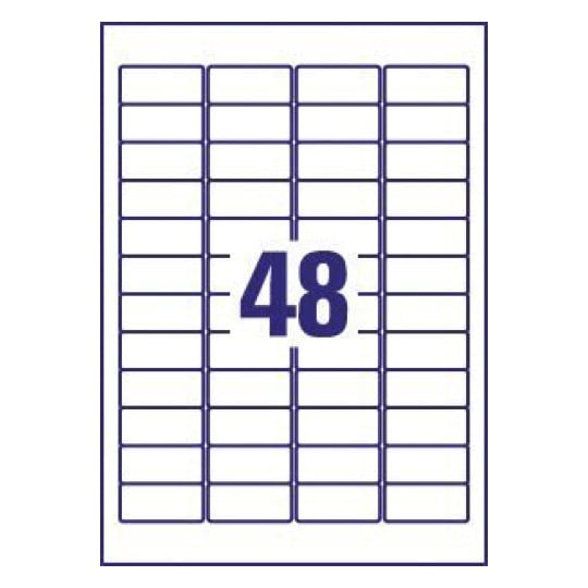 Resistant labels L6009-20 45.7 x 21.1 mm
