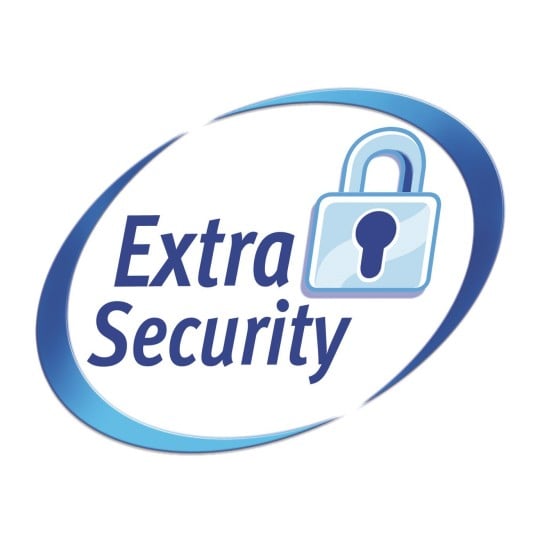 Labels ExtraSecurity UK blue violator