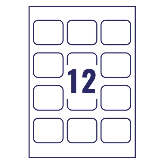 Storage Box Labels L7191-25 60 x 50 mm