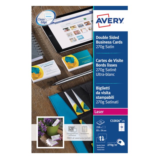 Business Cards, C32026, 25 sheets C32026-25