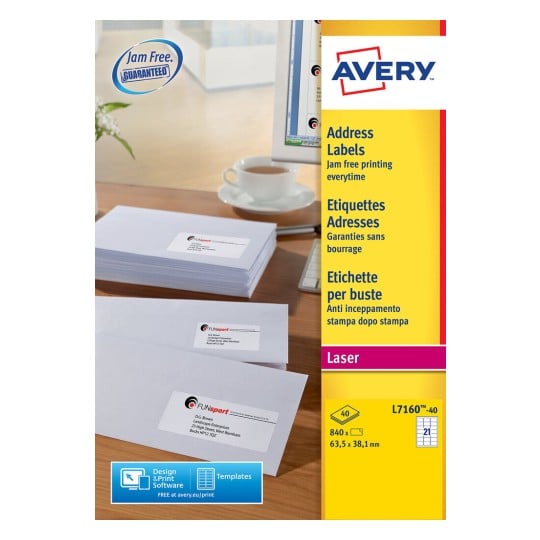 Address Labels, L7160, 40 sheets L7160-40