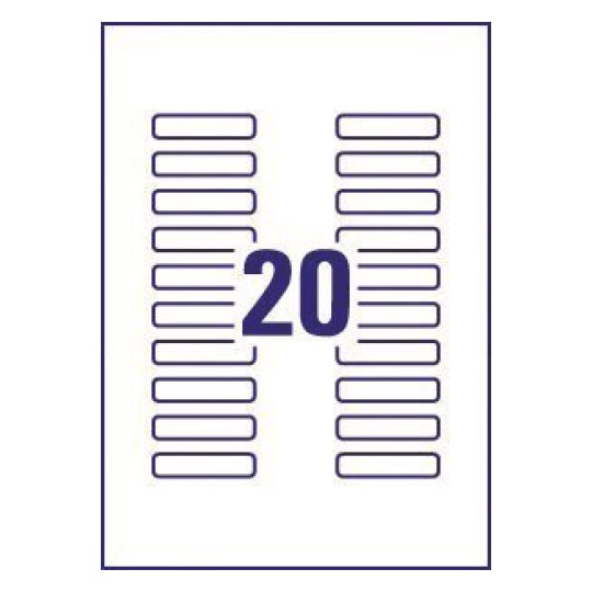 Mini Multipurpose Labels L7552-25 55 x 12.7 mm