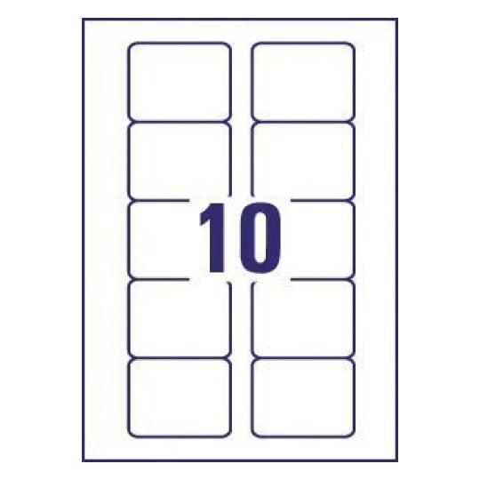 Diskette Labels L7666-25 70 x 52 mm