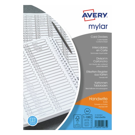 Mylar Dividers, 05228061 05228061
