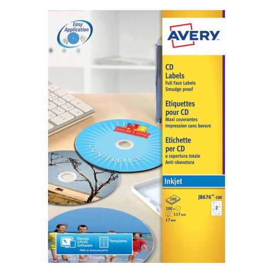 Media face cd labels