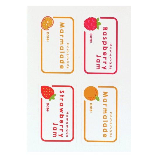Jam & Marmalade Jar Labels AJJL01 63.5 x 38.1 mm