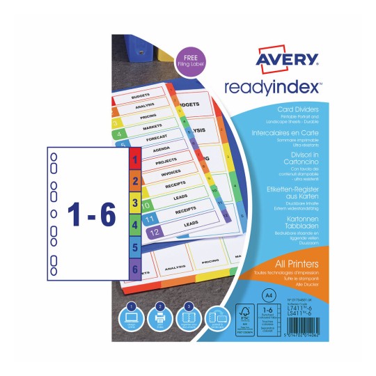 Ready Index™ Dividers 01734501