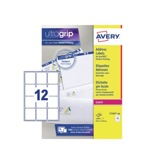 Address Labels, L7164, 100 sheets L7164-100