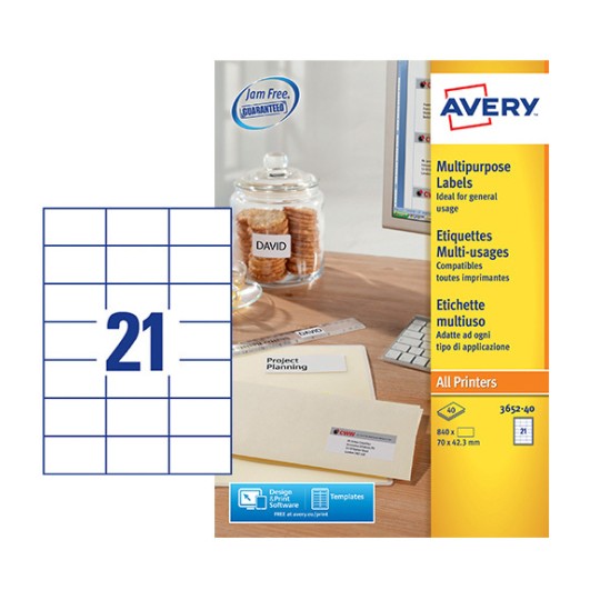 Multipurpose Labels 3652-40