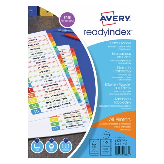 Ready Index™ Dividers 05065505