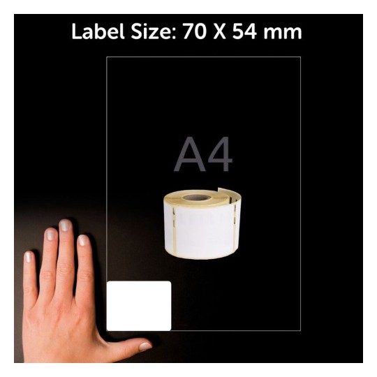Avery Multipurpose Roll Labels - AS0722440, 70 X 54mm AS0722440 70 x 54 mm