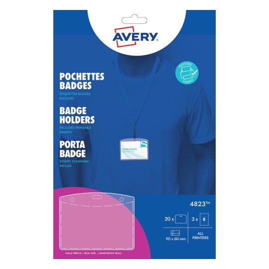 20 Badge Pockets 4823