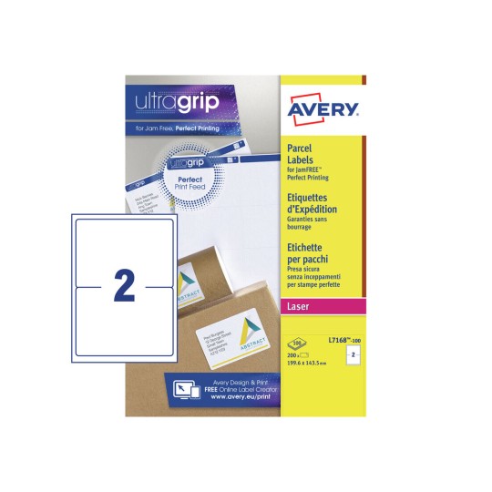 Parcel Labels, L7168-100 L7168-100 Content: 200 Labels / 100 Sheet