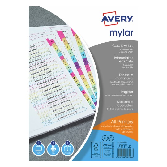 Mylar Dividers 05880001