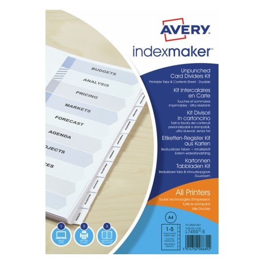 Index Maker™ Dividers 05001061