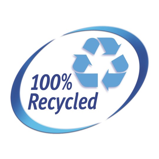 Labels 100Recycled UK blue violator