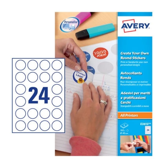 Round Reward Stickers E3613 Content: 192 Sticker / 8 Sheet