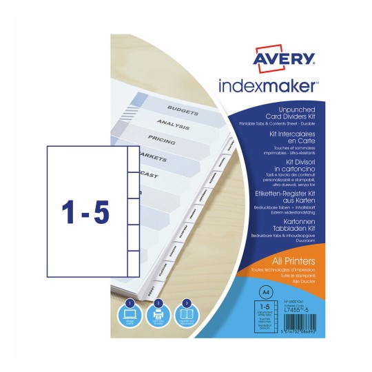 Index Maker™ Dividers 05001061