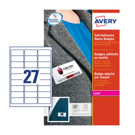 Self Adhesive Name Badges | L4784-20 | Avery