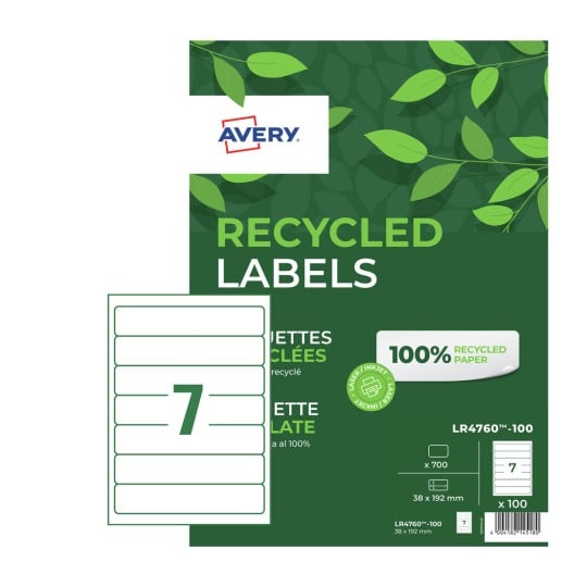 Filing Labels LR4760-100 Content: 700 Labels / 100 Sheet