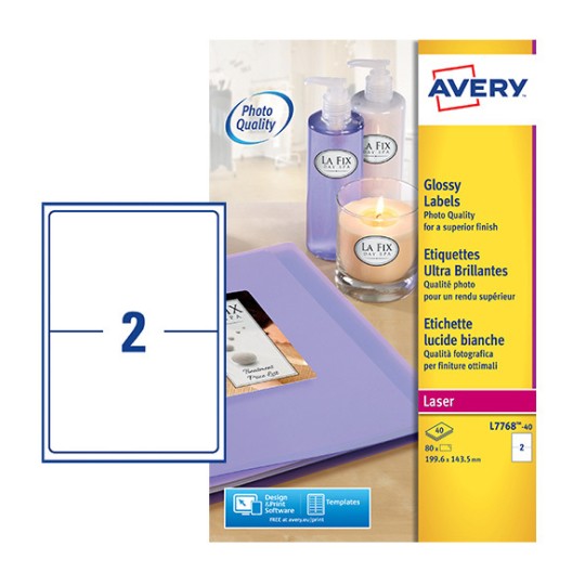 Glossy labels L7768-40
